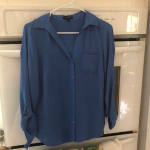 The Limited Blue Blouse - long sleeve